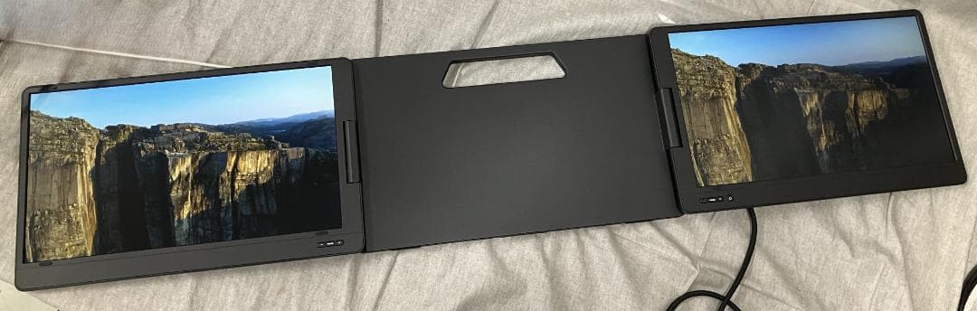 ピ*ಣ様 14インチ 2画面ディスプレイ180°回転 折りたたみ式FHD IPS