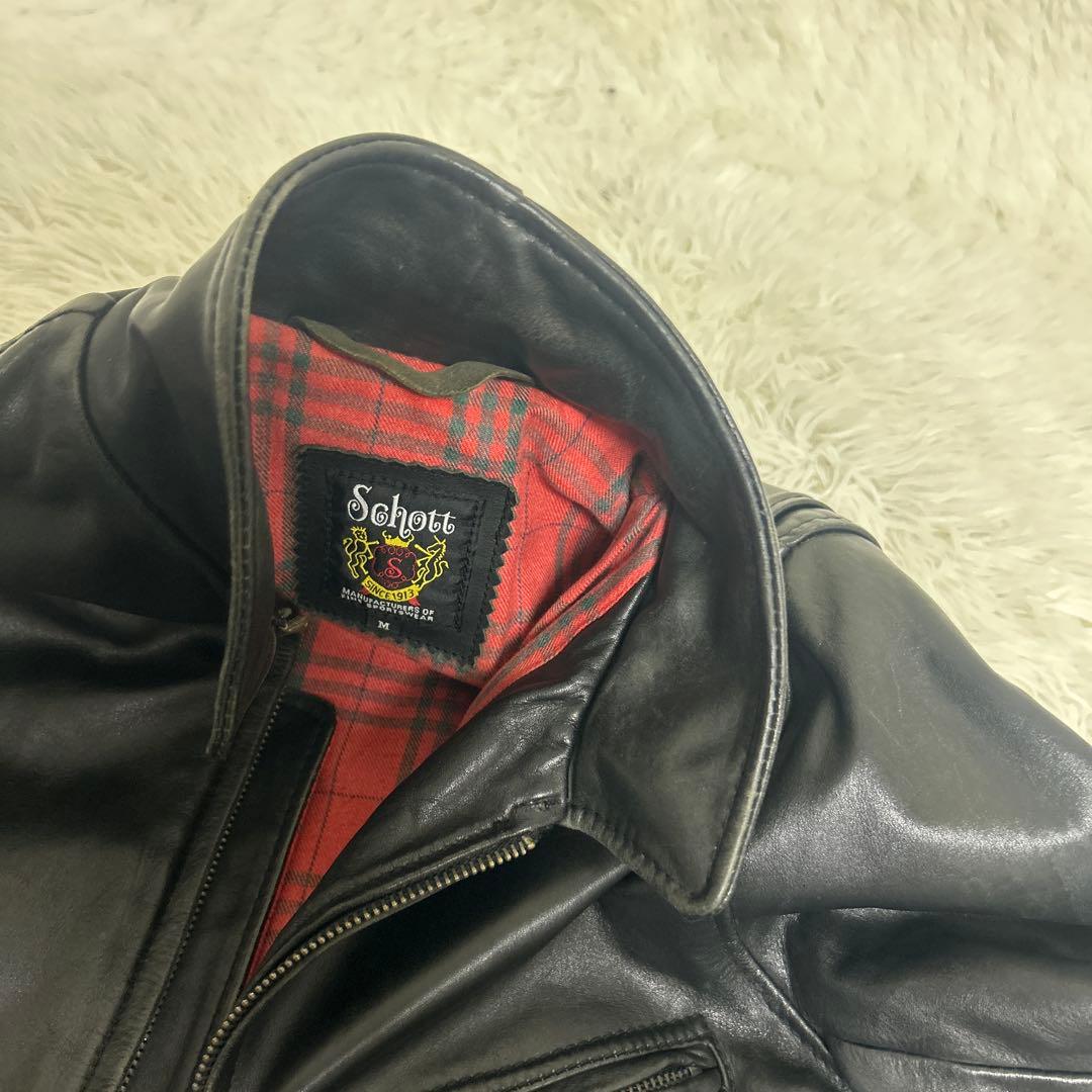 【美品】Schott トラッカー シングルライダース カウハイド 3101022