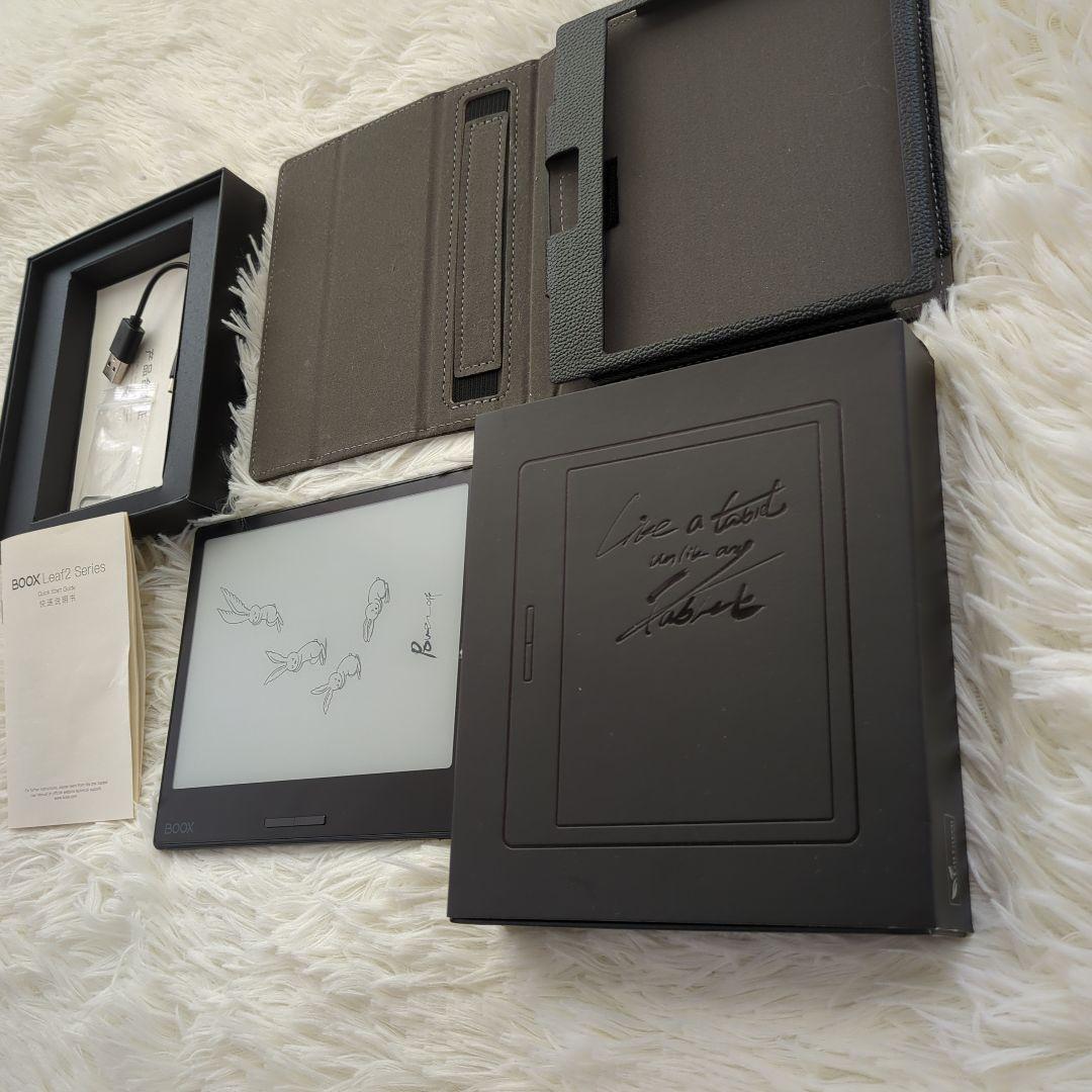 【美品】ONYX BOOX Leaf2 ブラック（ケース付き）電子書籍リーダー