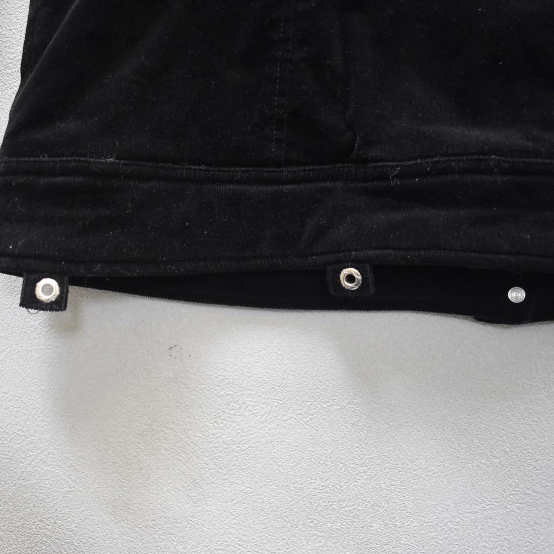 Hikozoh Ozz On ゴシック 黒コーデュロイジャケット 安全ピン　中綿