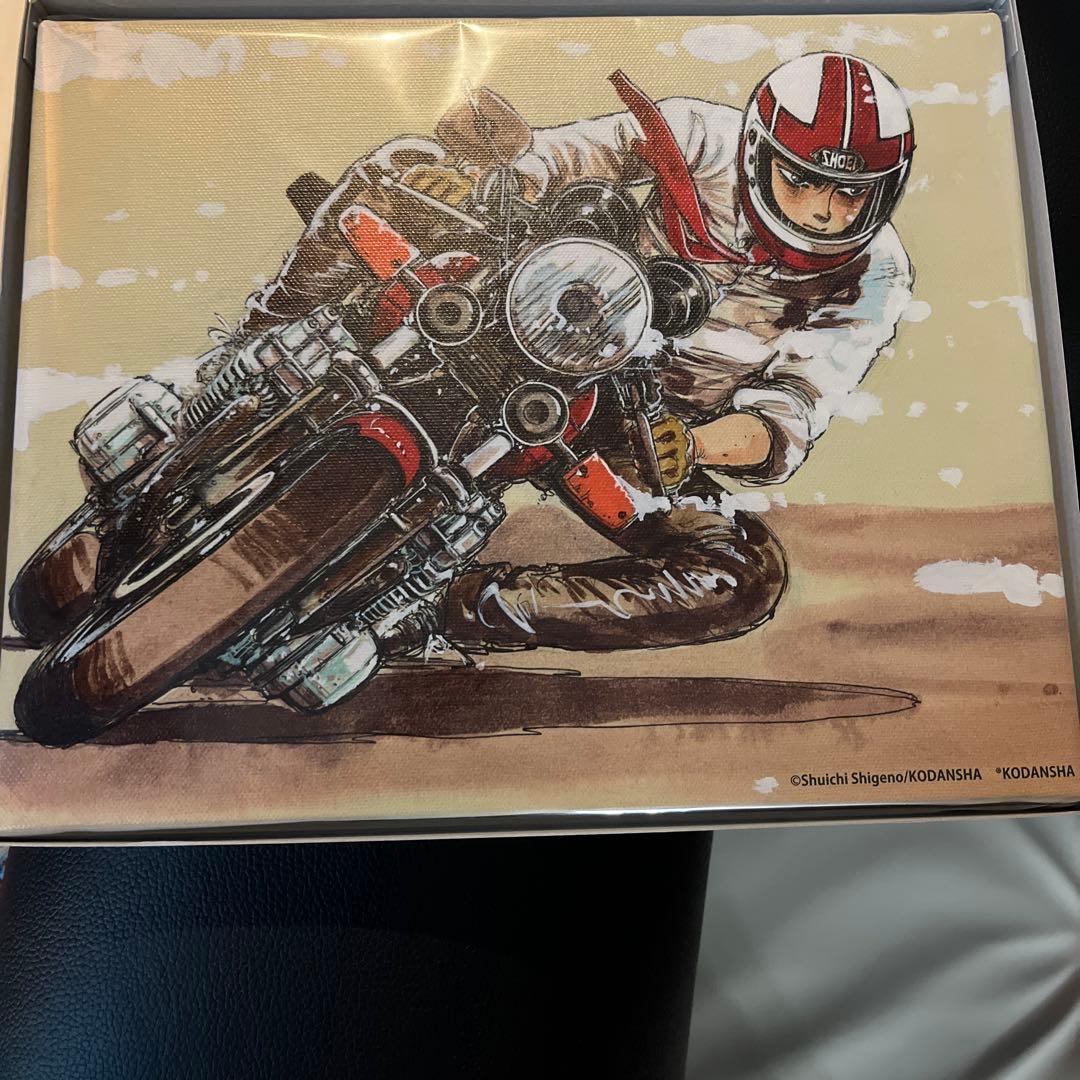 しげの秀一　原画展　バリバリ伝説　キャンバスボード