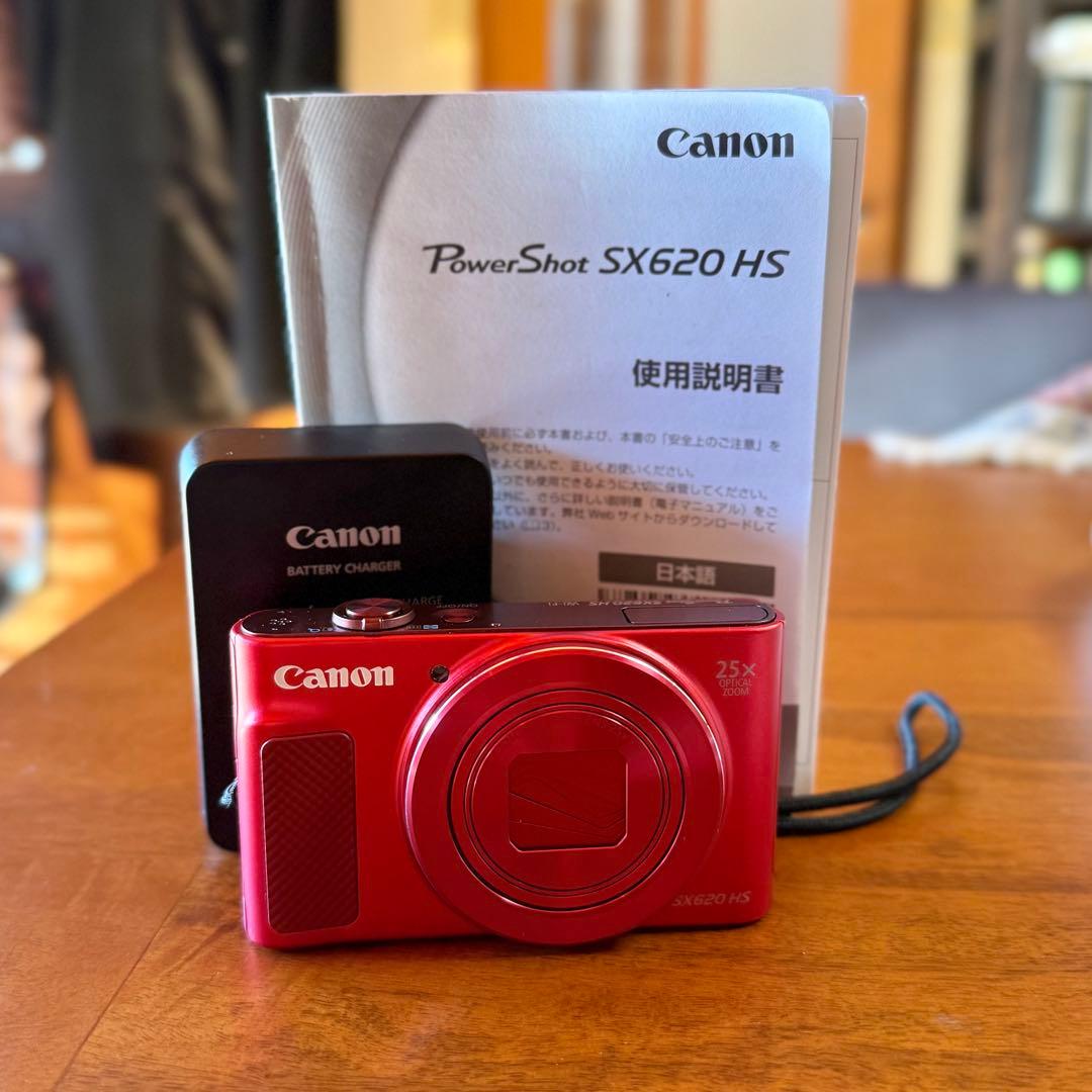 稼動品 美品 Canon PowerShot SX620 HS レッド