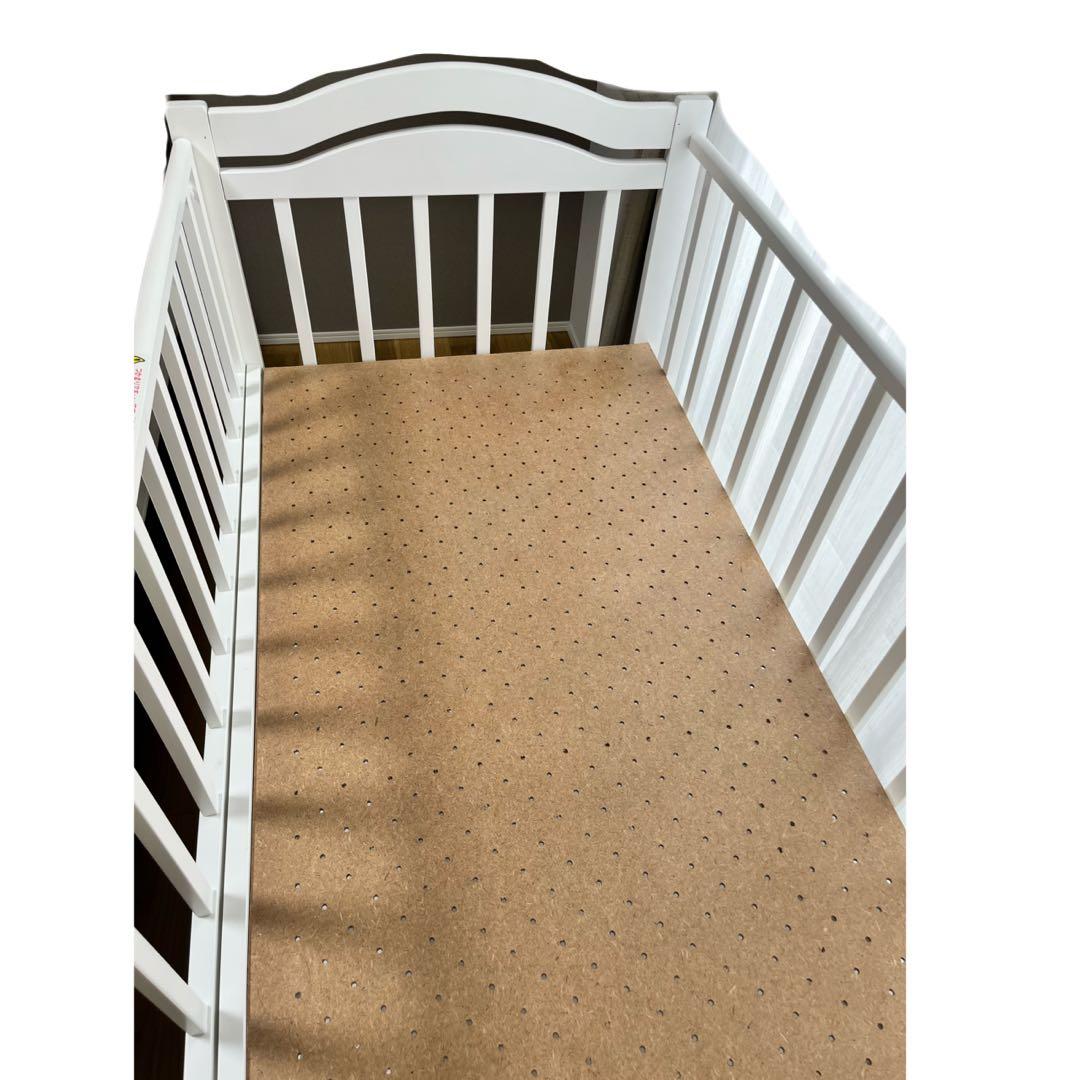 ✴︎週末SALE✴︎ 日本製　ベビーベッド ハイタイプ　レギュラー　ホワイト