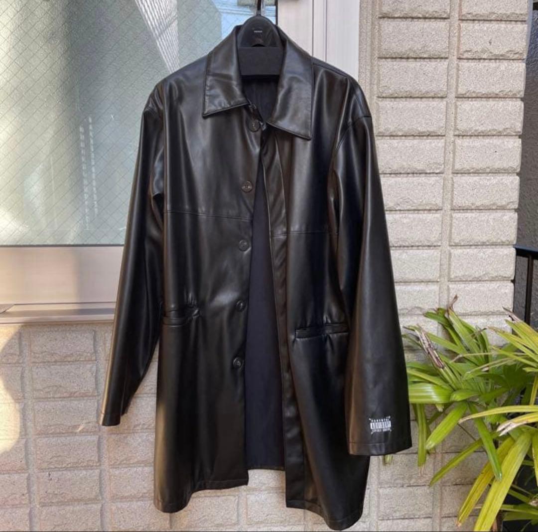 【美品】jieda ジエダ fake leather coat size 2