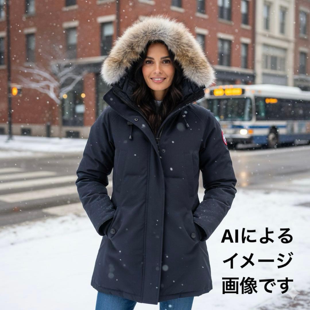 カナダグース　ダウンコート　XSサイズ　ネイビー