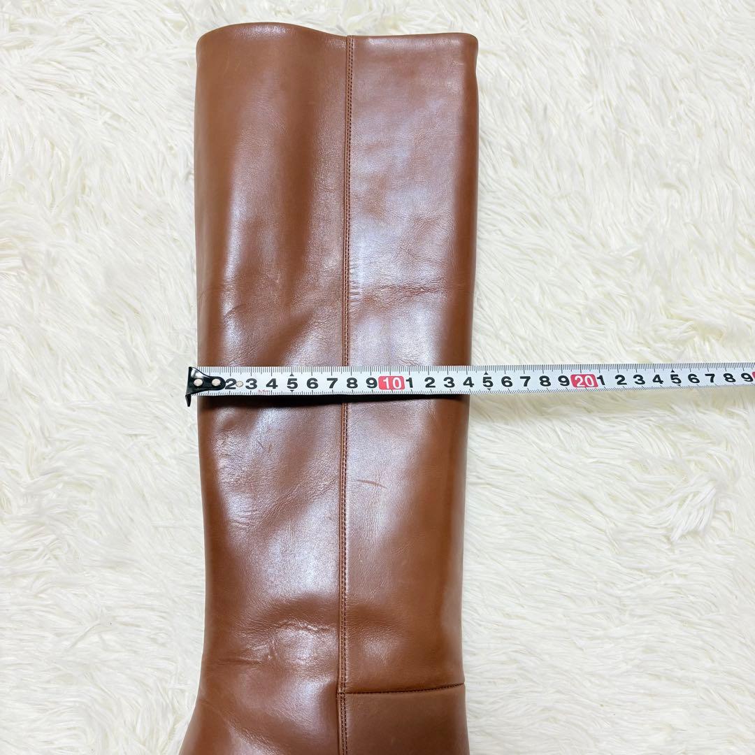 pippichic ポインテッドトゥ　ロングブーツ　ブラウン　23.5 茶