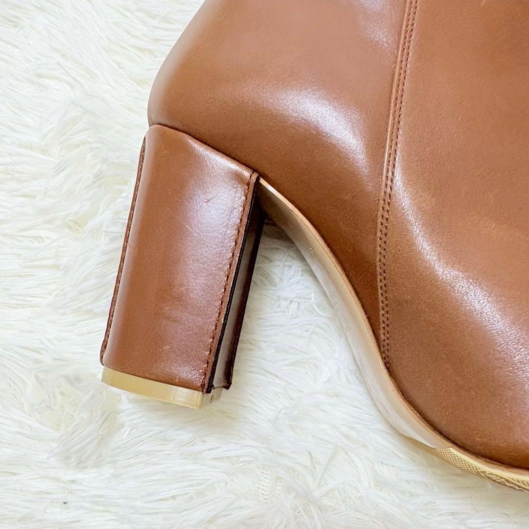 pippichic ポインテッドトゥ　ロングブーツ　ブラウン　23.5 茶