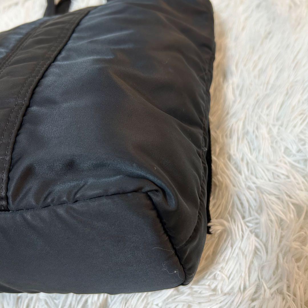 【美品✨人気/タンカー/A4】ポーター　トートバッグ　ビジネス　黒　通勤　肩掛可