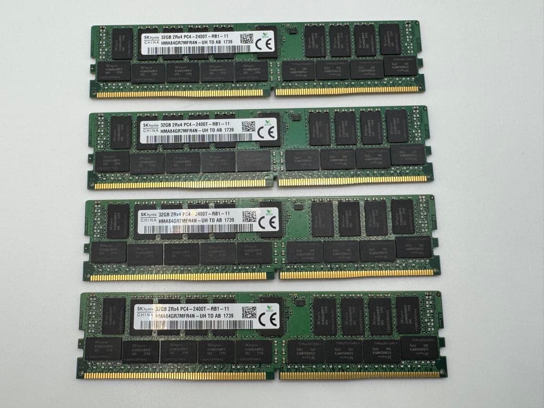③SK hynix DDR4 32GB4枚 PC4-2400T-RB1-11