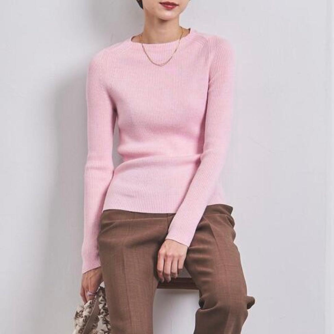 [たびこ ] SLOANE×UA - 一部別注14Gリブクルーネックニット