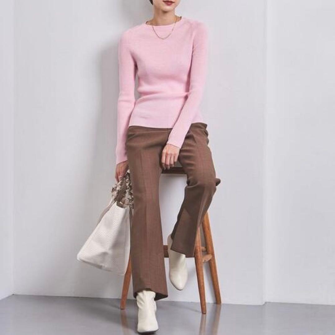 [たびこ ] SLOANE×UA - 一部別注14Gリブクルーネックニット