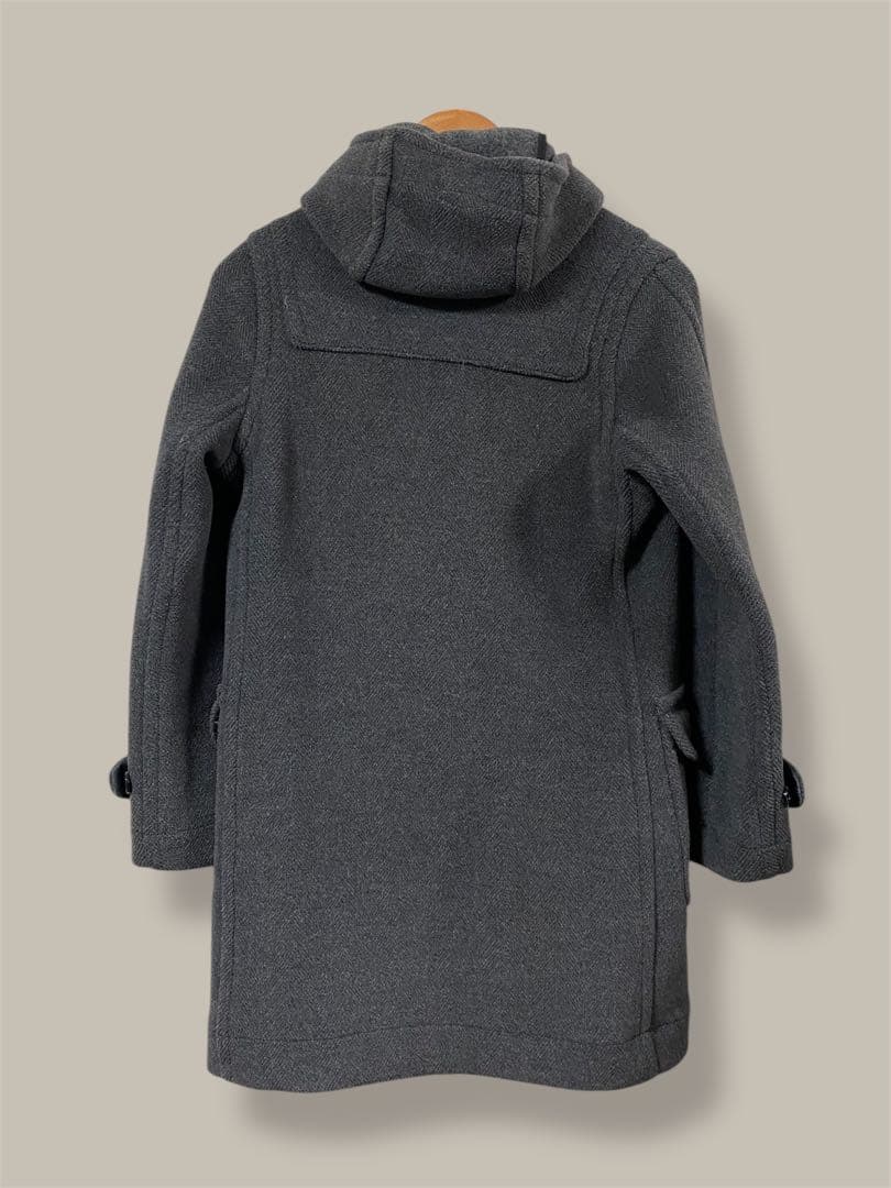 INVERTERE ウール ダッフルコート 英国製 ヘリンボーン グレー