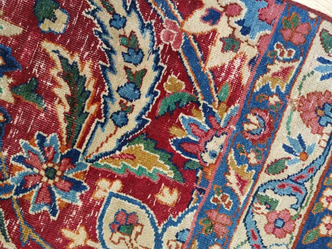 ペルシャ絨毯 ペルシャヴィンテージラグ 220x146 手織り オールド