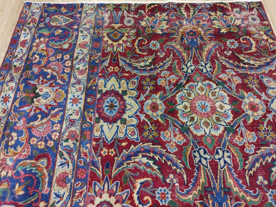 ペルシャ絨毯 ペルシャヴィンテージラグ 220x146 手織り オールド