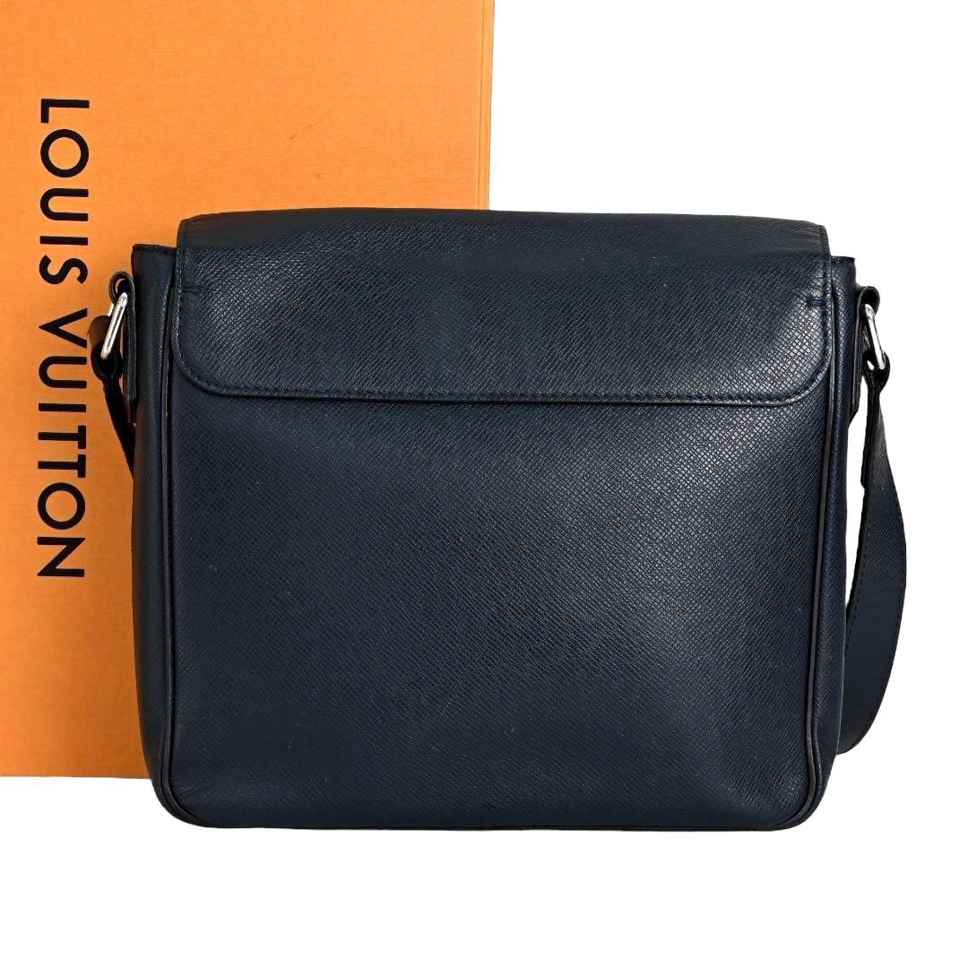 【美品】ルイヴィトン　タイガ　ロマン　ショルダーバッグ　メッセンジャー　レザー