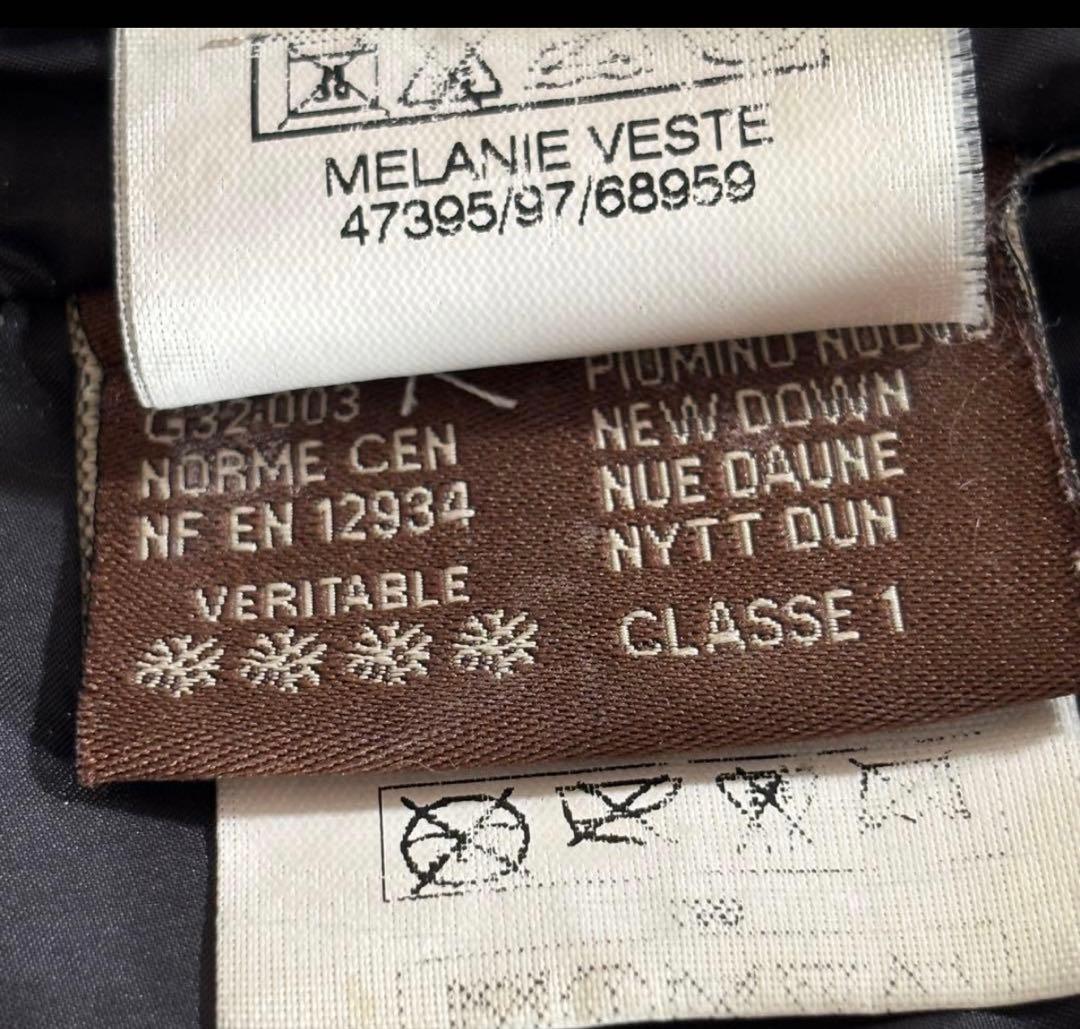 モンクレール ダウンコート メラニー キルティング リアルファー　黒　ブラック