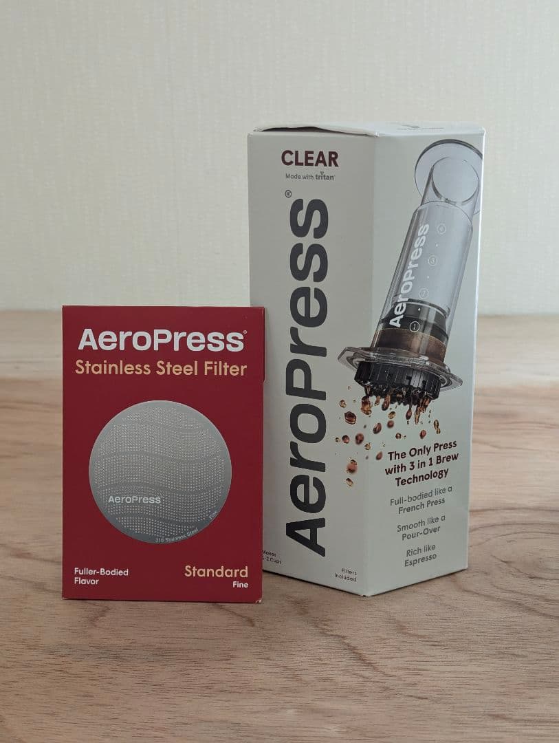 AeroPress コーヒーメーカー ステンレスフィルター付き