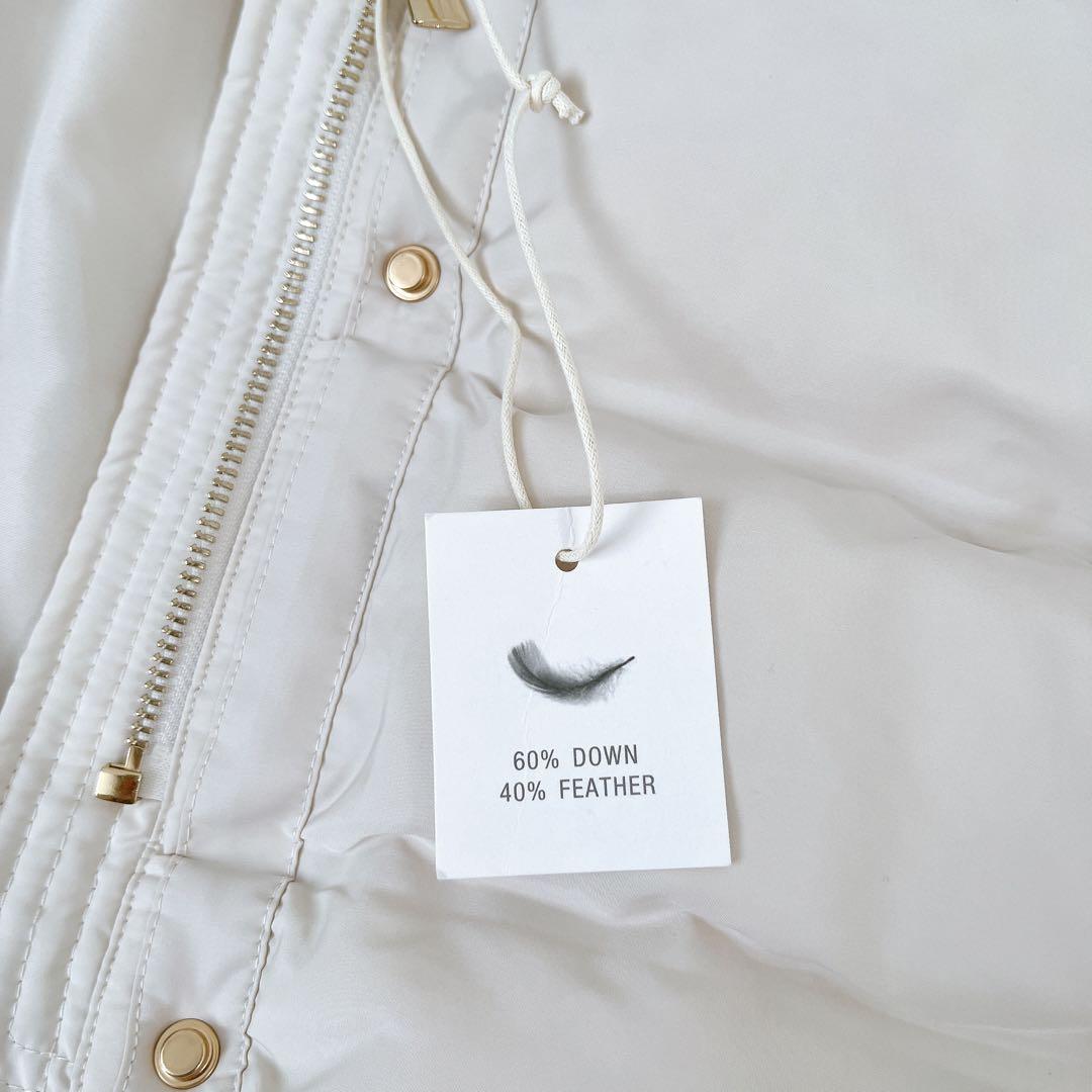 新品タグ付　今期　ZARA ベルト付き撥水加工ダウンコート