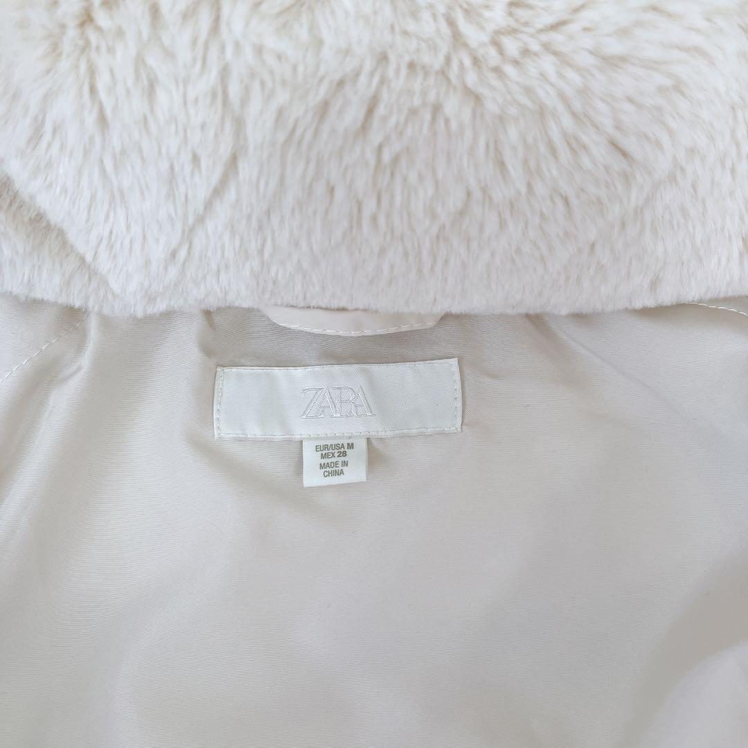 新品タグ付　今期　ZARA ベルト付き撥水加工ダウンコート