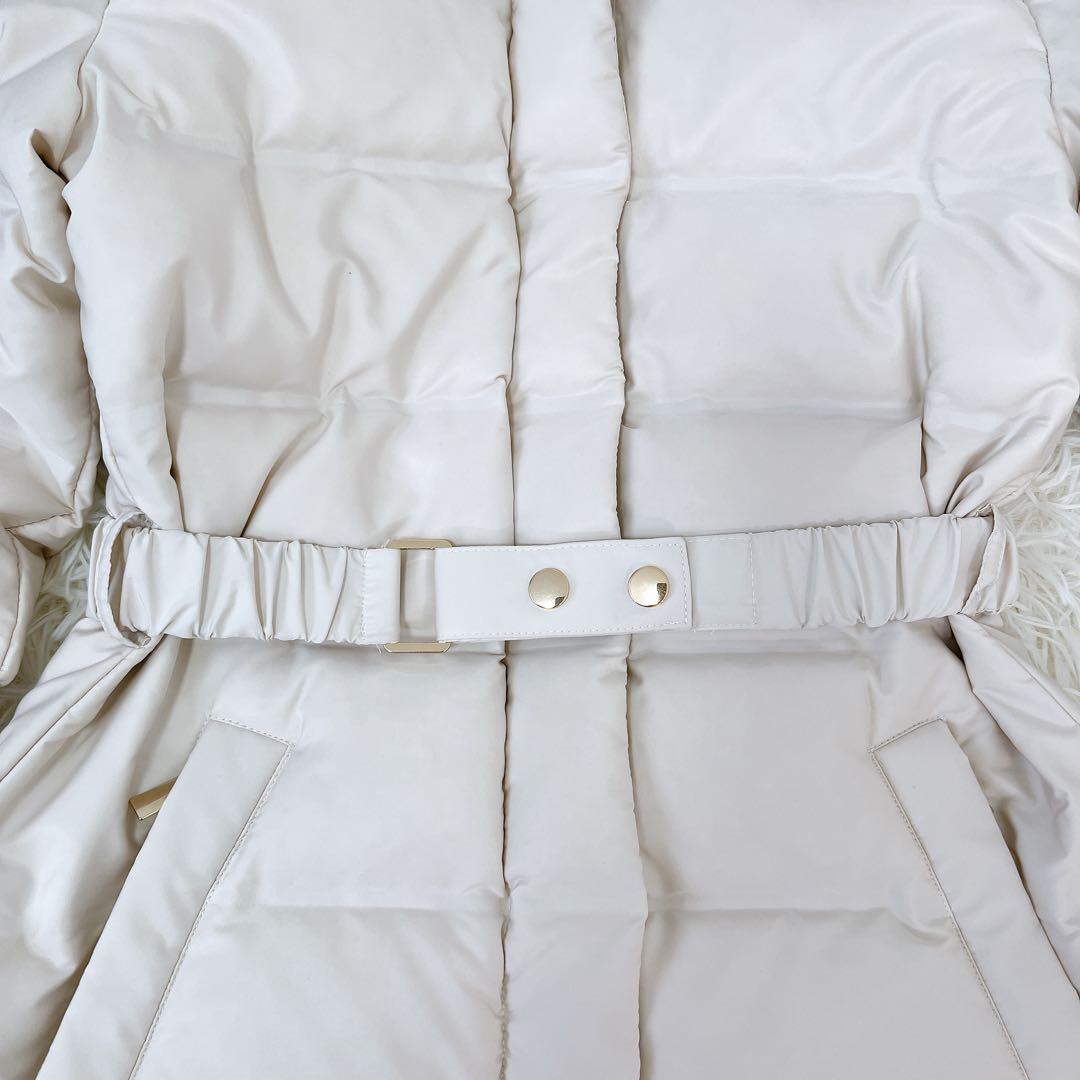 新品タグ付　今期　ZARA ベルト付き撥水加工ダウンコート