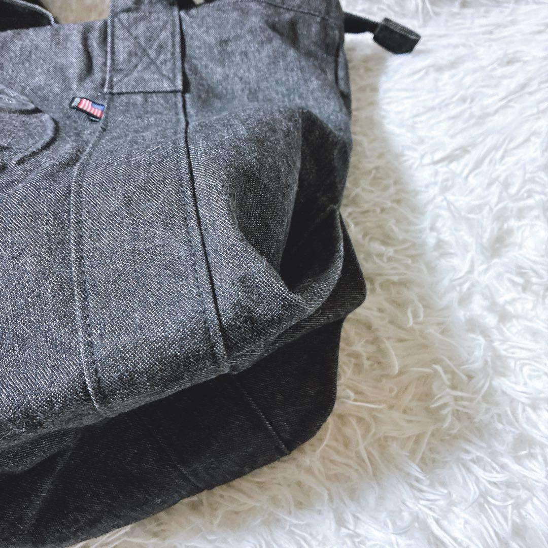 olive ⭐️ハンティングワールド　デニムトートバッグ　エンボスロゴ