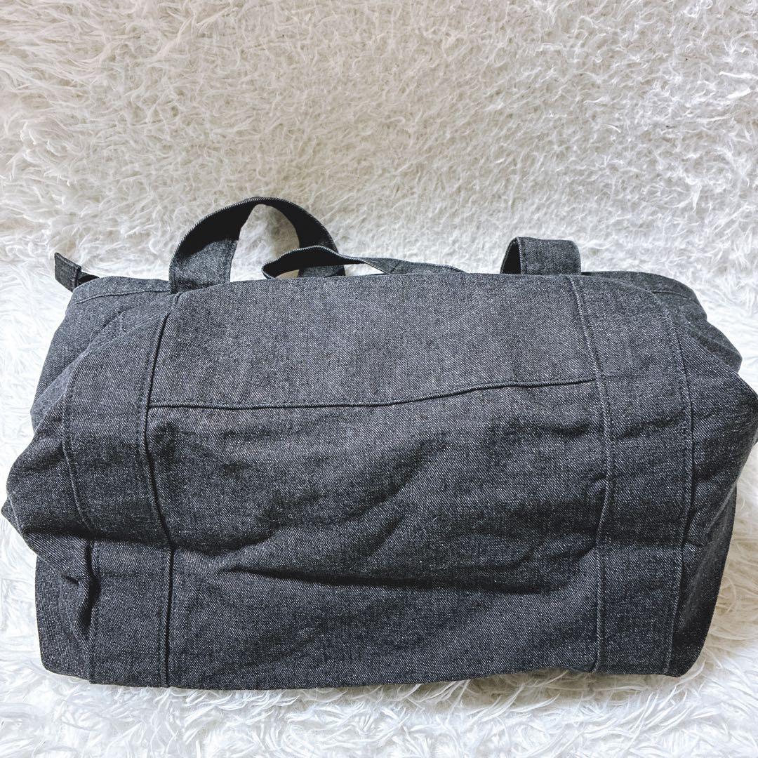 olive ⭐️ハンティングワールド　デニムトートバッグ　エンボスロゴ