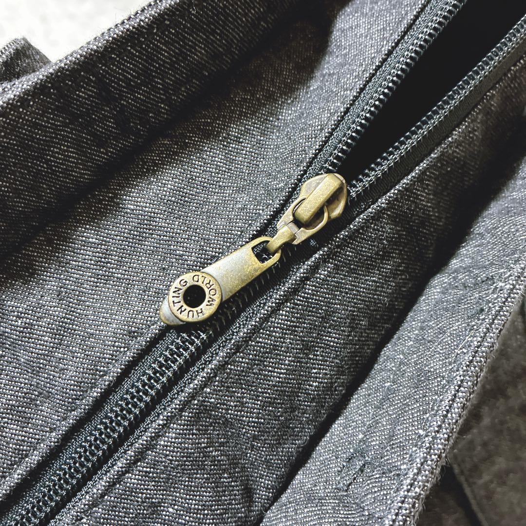 olive ⭐️ハンティングワールド　デニムトートバッグ　エンボスロゴ