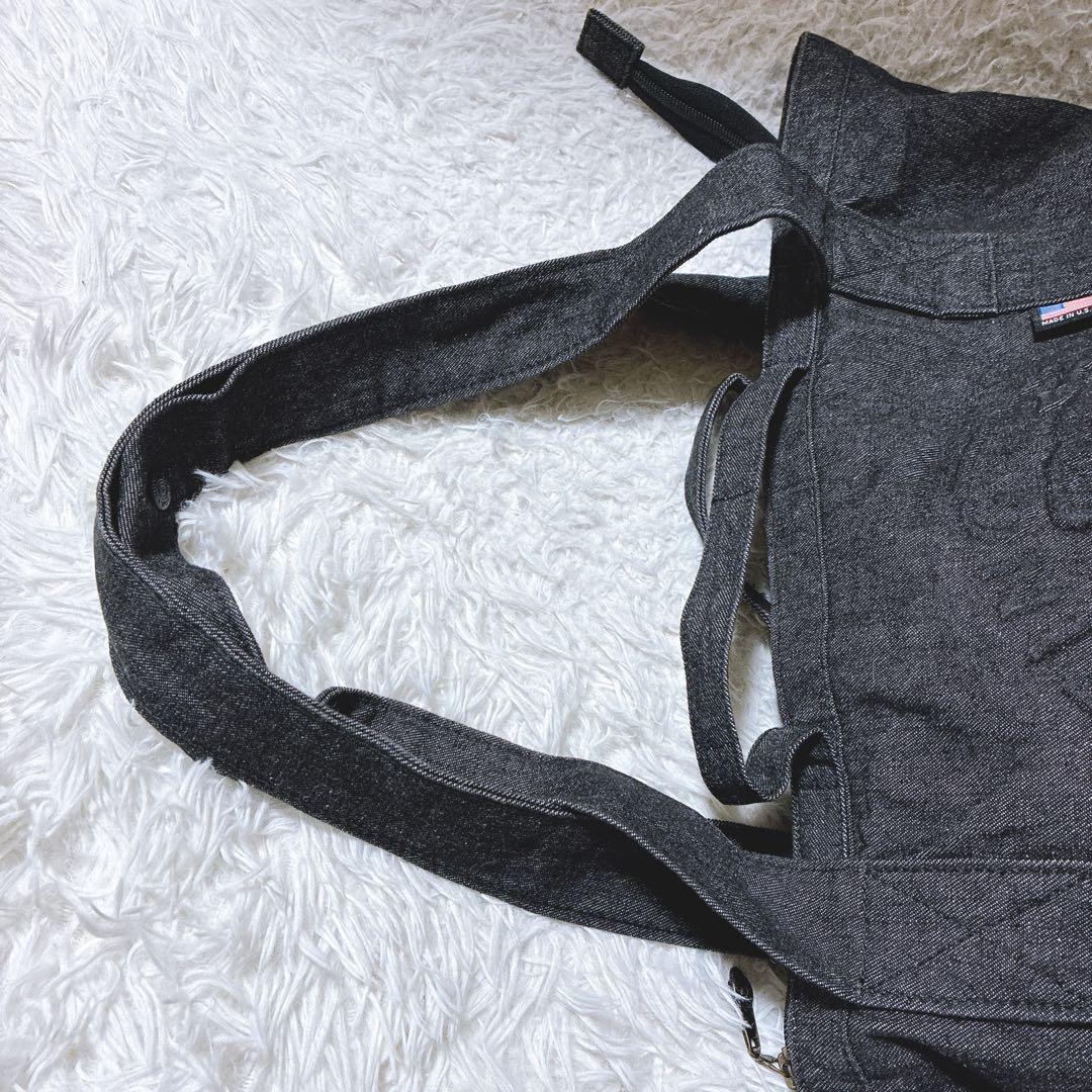 olive ⭐️ハンティングワールド　デニムトートバッグ　エンボスロゴ