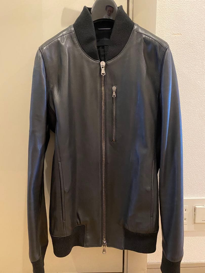 Junhashimoto 黒レザー シングルライダースジャケット