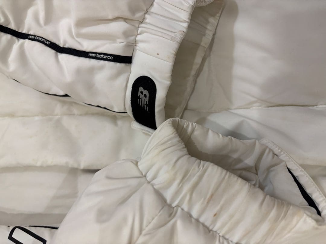 new balance フード付きロングダウンジャケット　ベンチコート