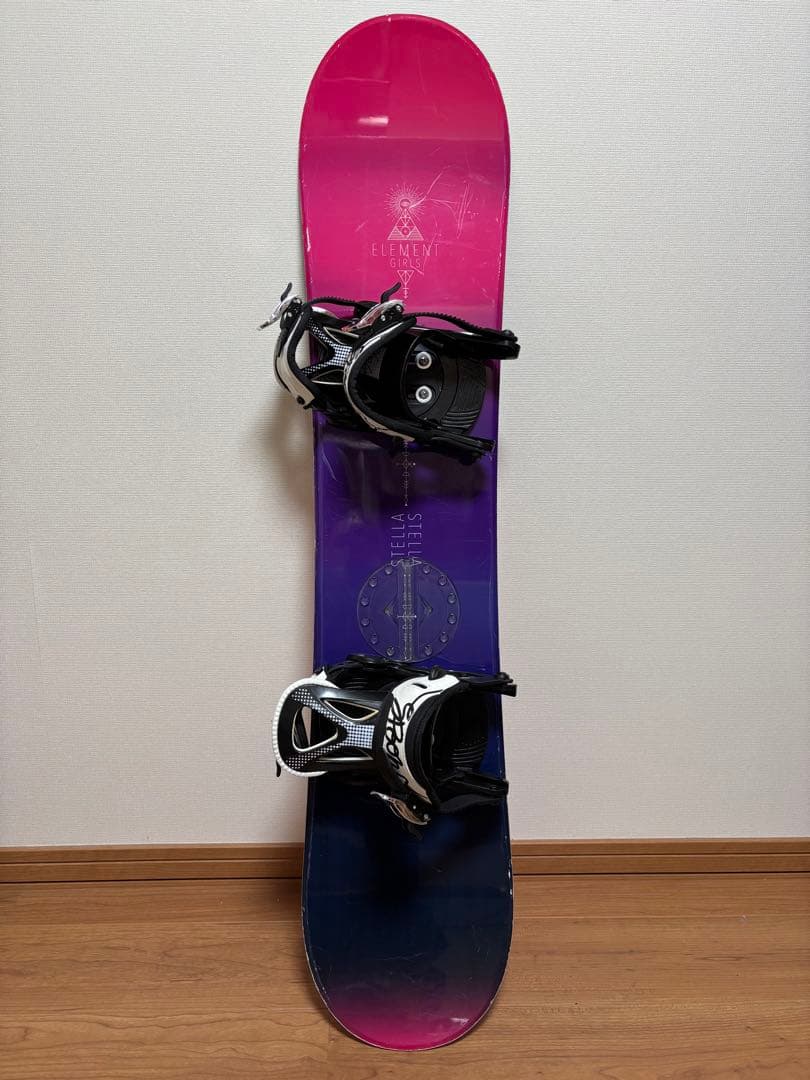 ELEMENT GIRLS STELLA スノーボード ビンディング付き