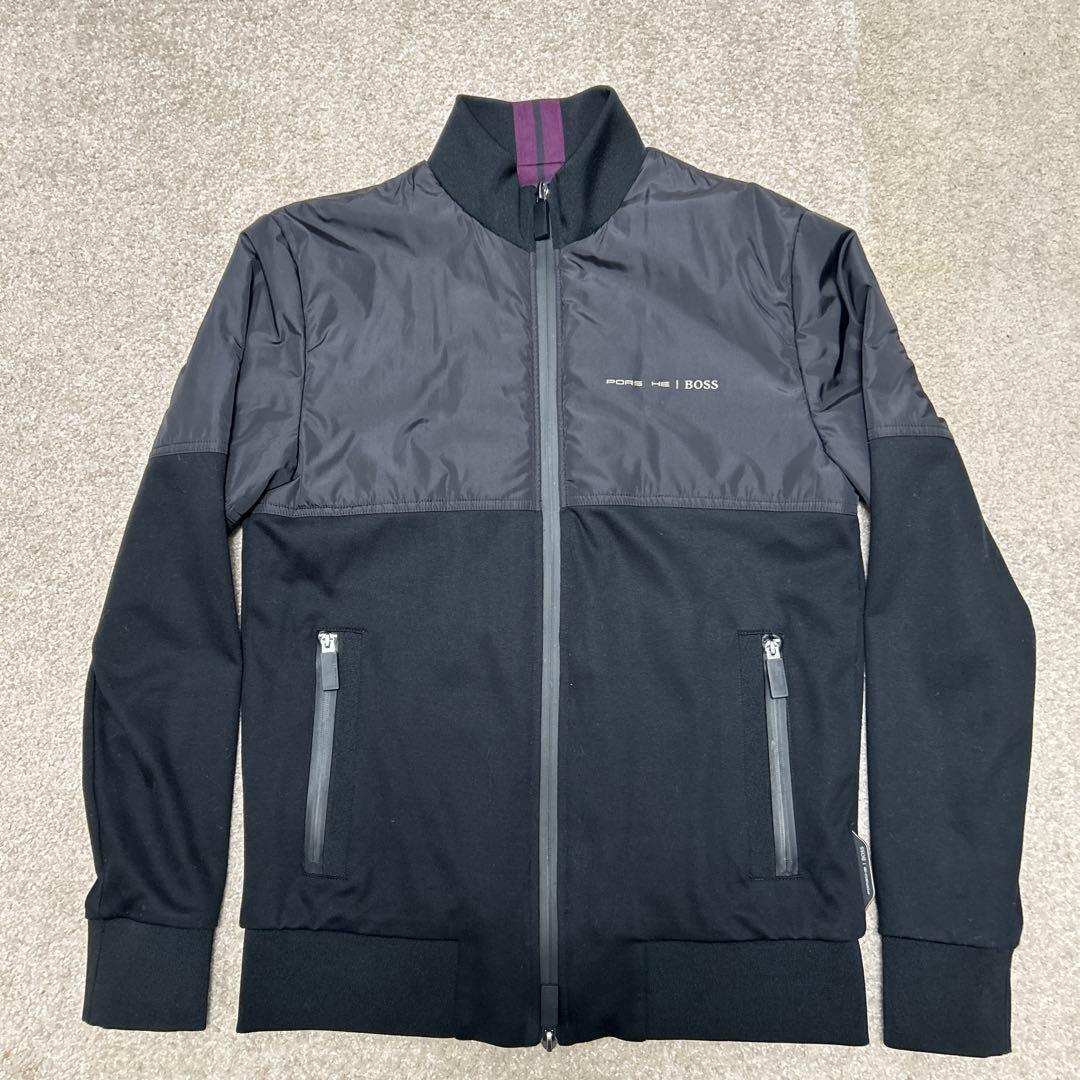 Porsche BOSS ジップアップジャケット ブラック