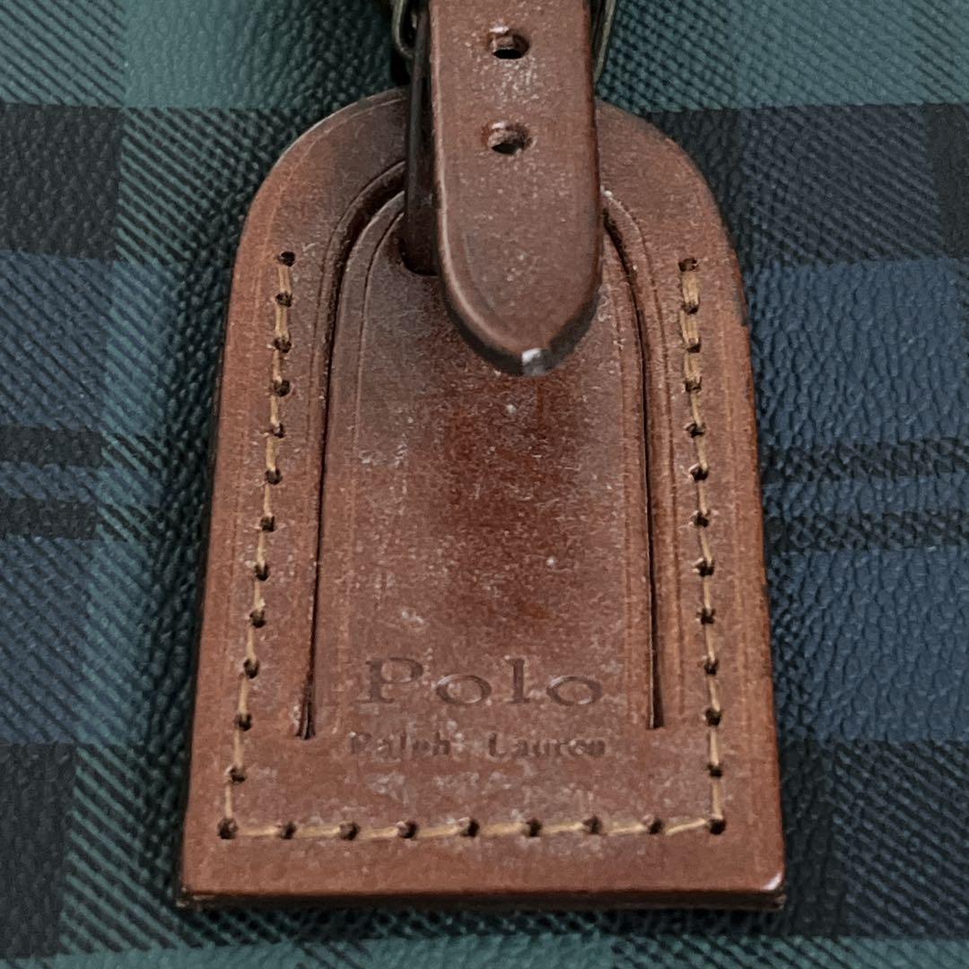 オールド　ポロラルフローレン　ミニボストン　ブラックウォッチ　チェック　グリーン