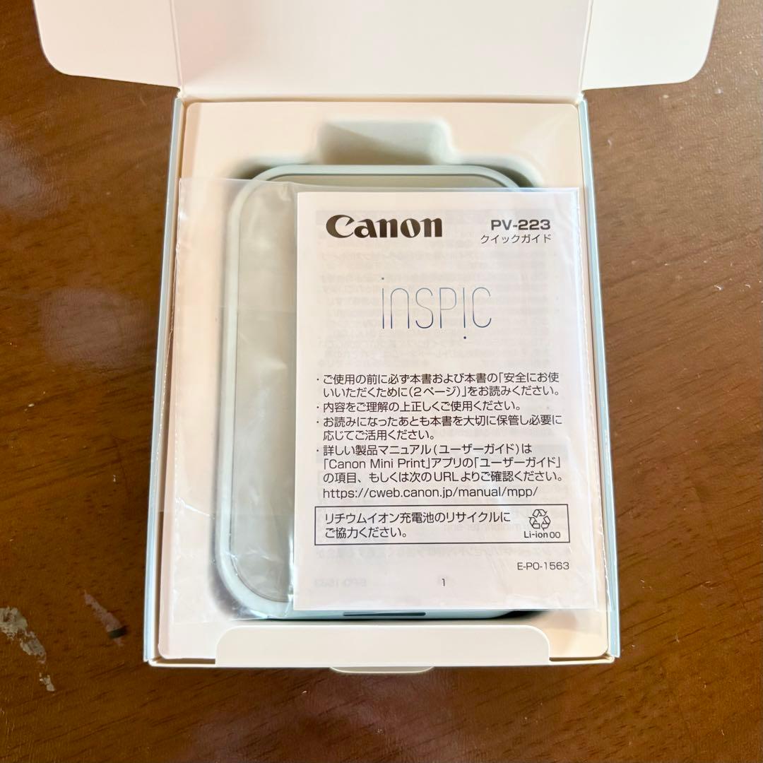 ふゆごもり様　Canon ミニフォトプリンター iNSPiC PV-223-BL