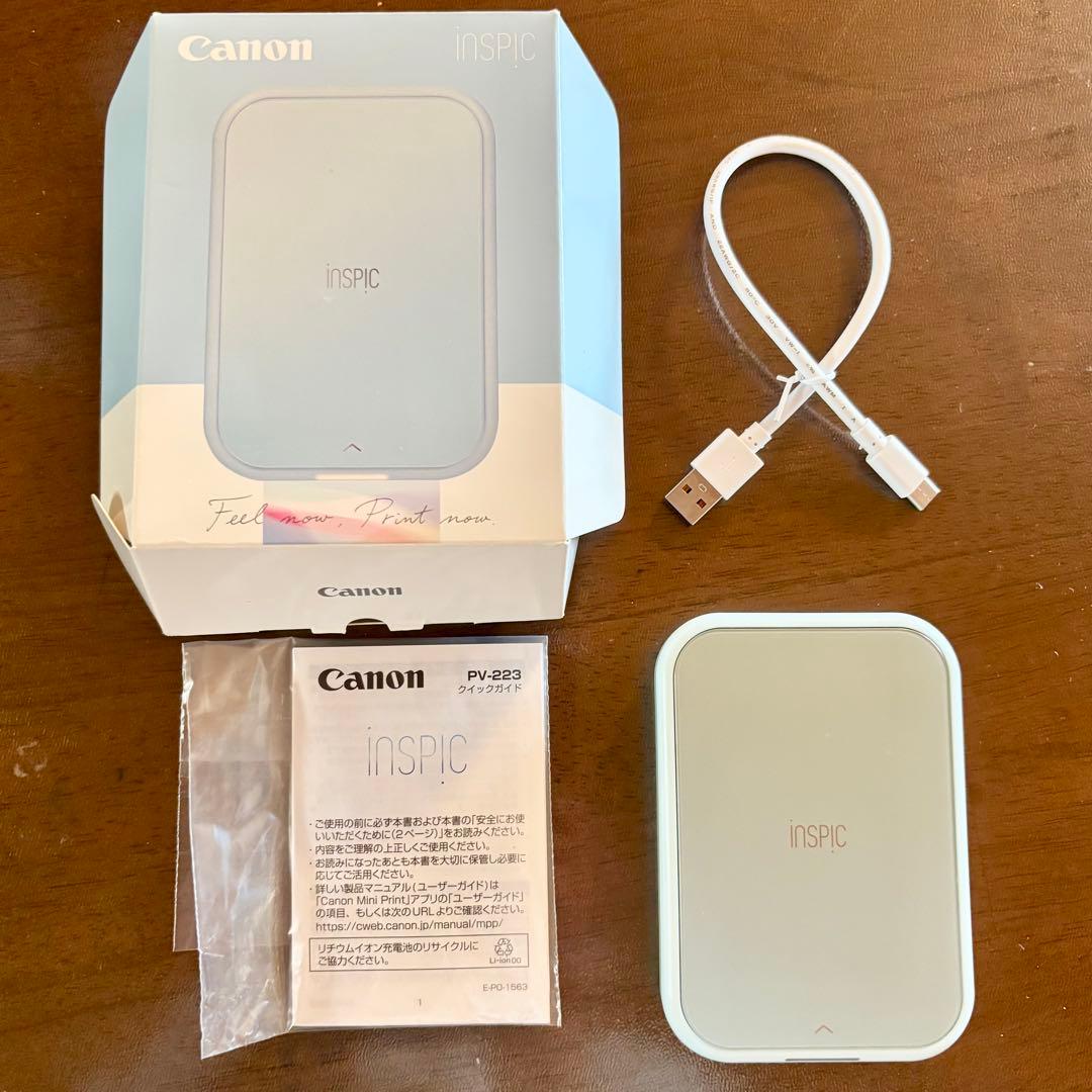 ふゆごもり様　Canon ミニフォトプリンター iNSPiC PV-223-BL