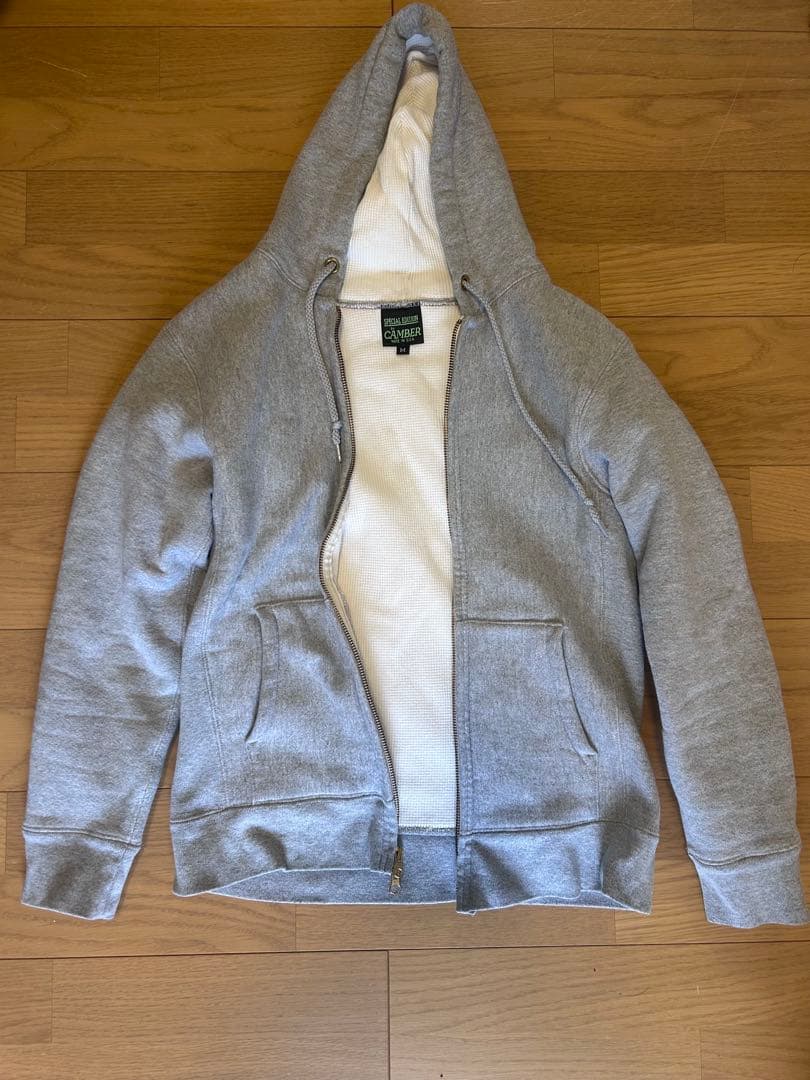 米国製】CAMBER キャンバー サーマル裏地 ジップアップパーカー グレー M