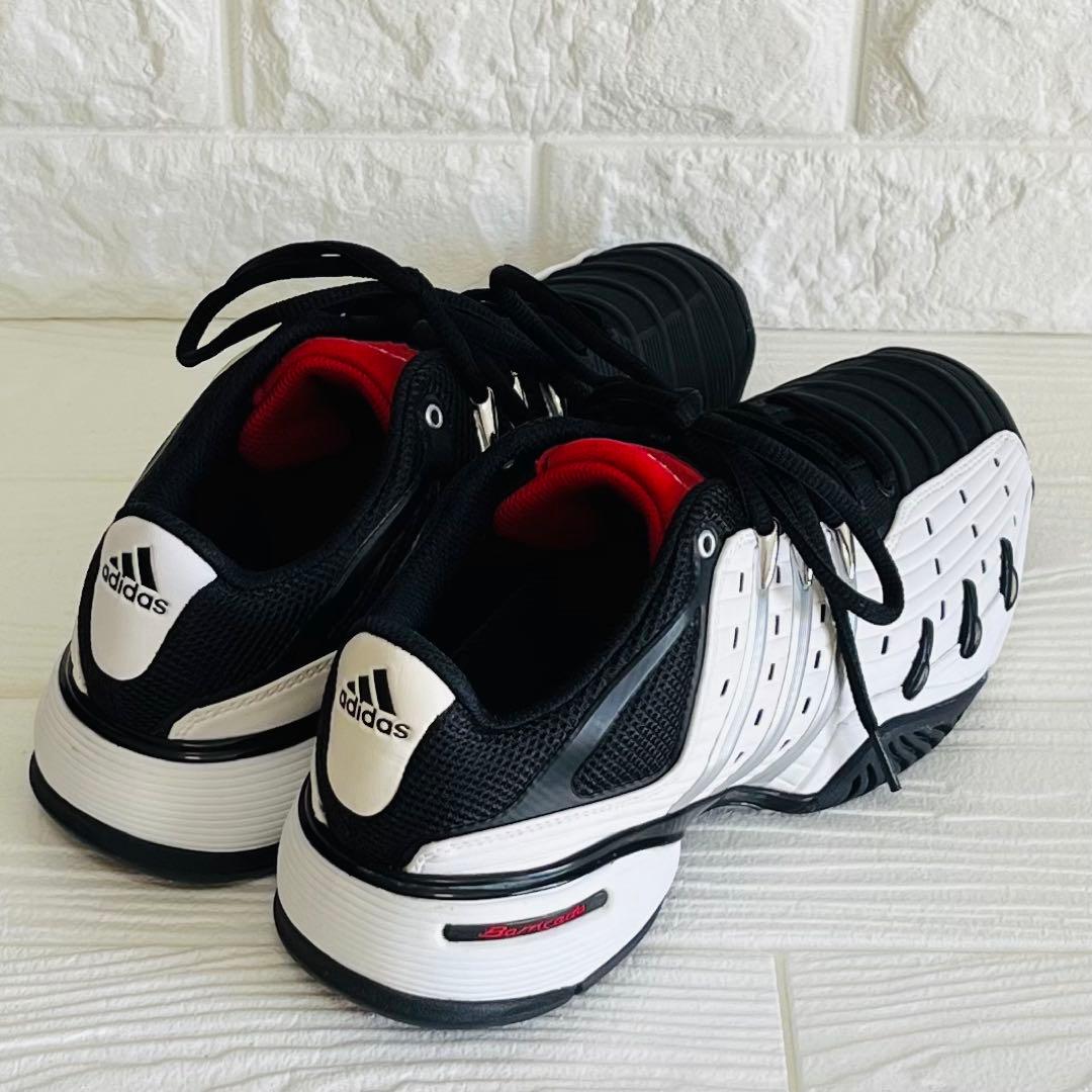【未使用級】adidas バリケード5 クラシック黒赤白 SIZE 26cm