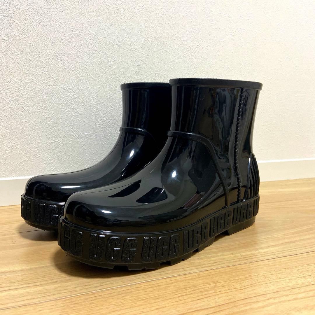 UGG Drizlita ブラック レインブーツ ショートブーツ 25cm
