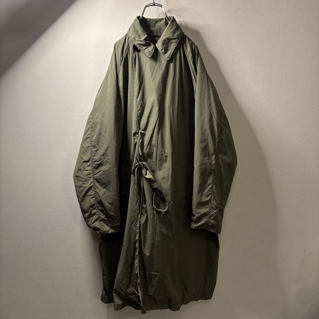 オーバーサイズ ダウン ミリタリーコート ステンカラーコート 軍隊 ベルベット