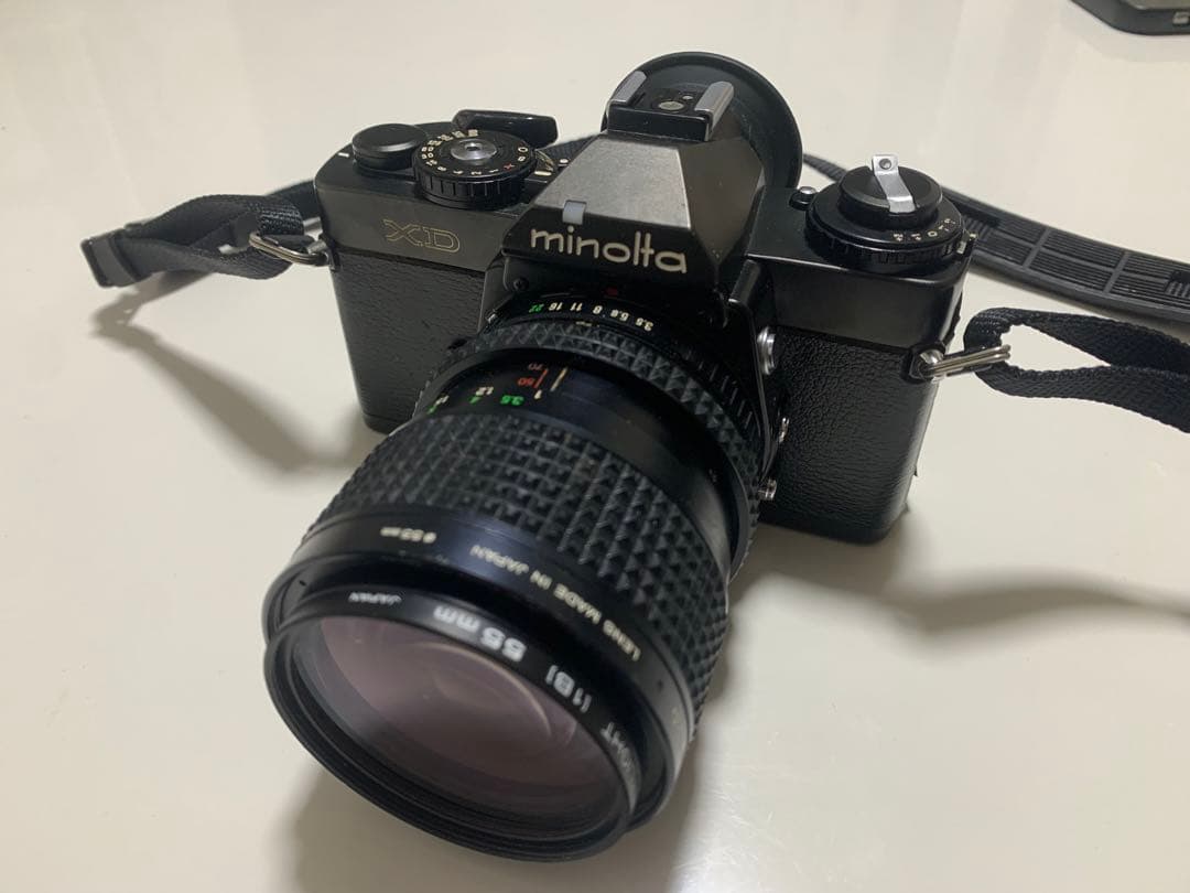 Minolta XD 本体と35-70mm F3.5 レンズ