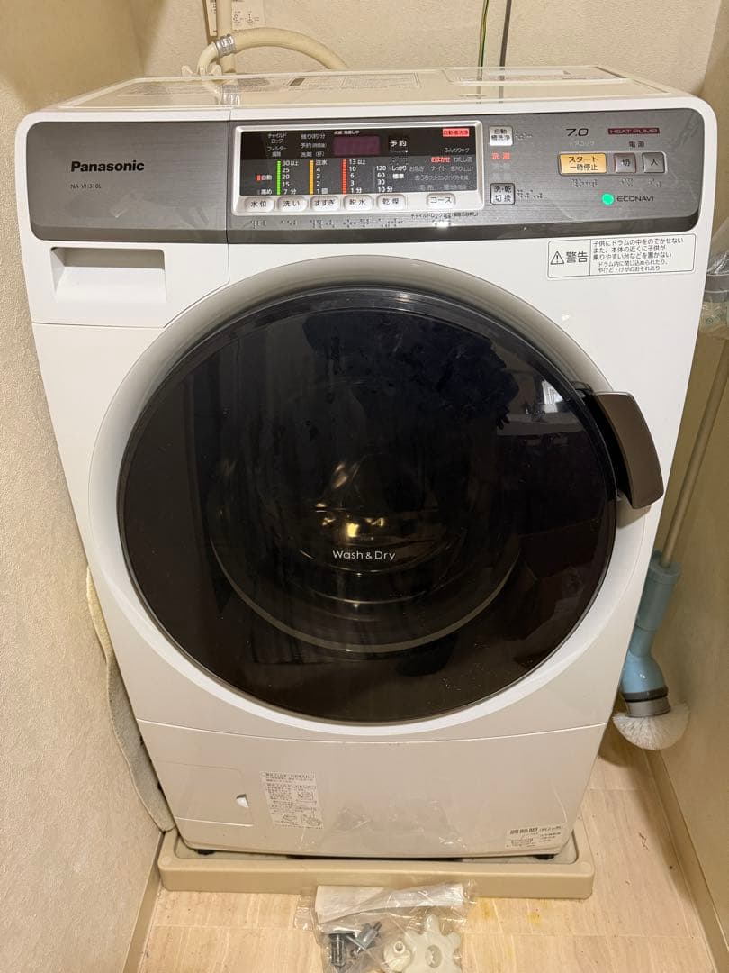 パナソニック 7kg / 3.5kg プチ ドラム式洗濯機 NA-VH310L