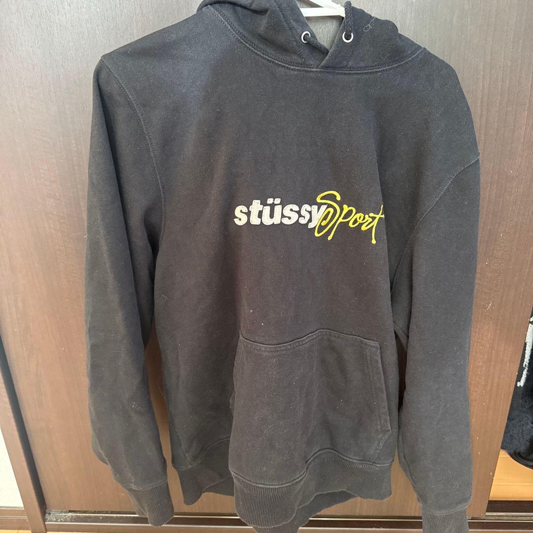 Stussy Sport パーカー ブラック