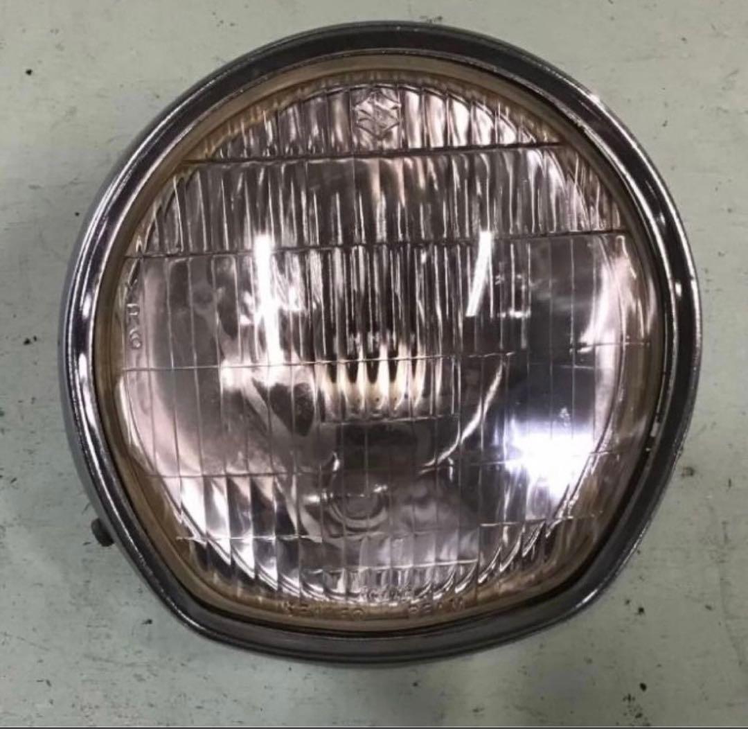 gt380 馬蹄ヘッドライト 初期型 純正　Sマーク スズキ ヘッドライト
