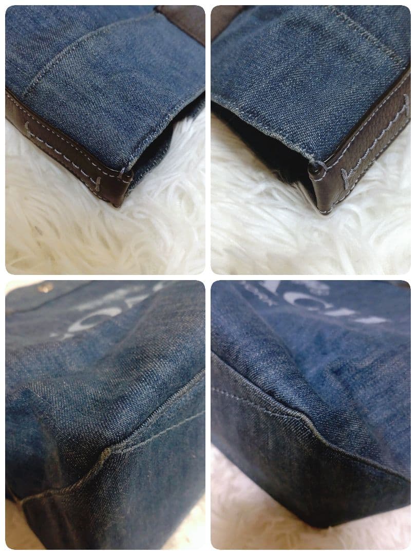 ✨️美品✨️ COACH コーチ デニム トートバッグ 肩掛け A4収納可