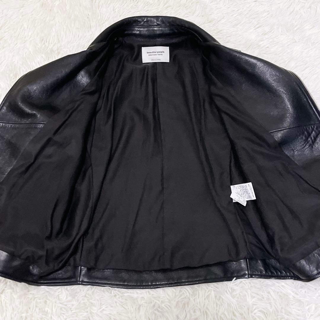 beautiful people ダブル ライダースジャケット レザージャケット