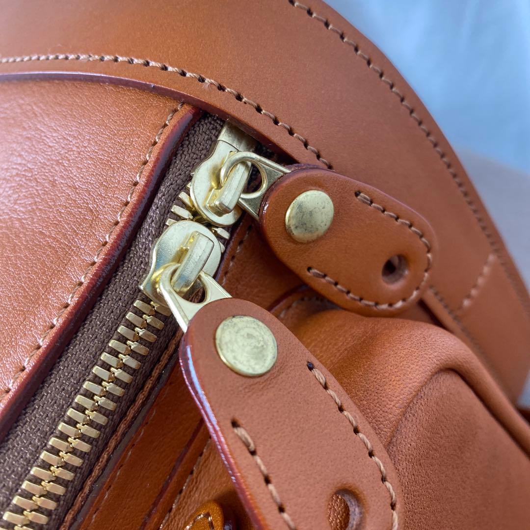 いたがき ボストンバッグ M507S カーフ キャメル 南京錠