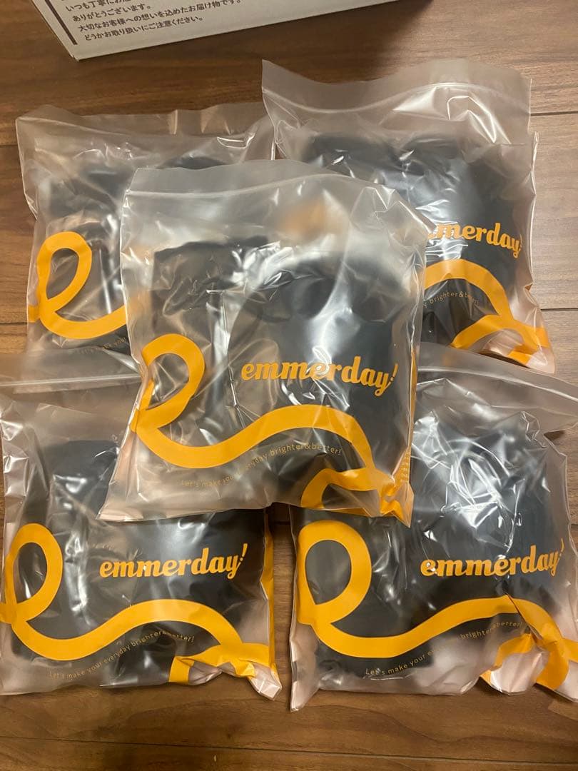 ak emmerdayシルエットノンワイヤーブラ LLサイズ ブラック✖️5セット