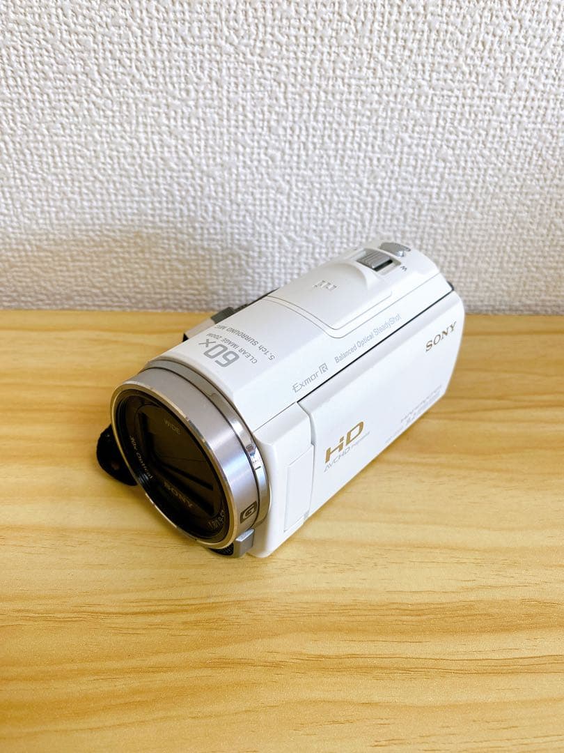 。【ジャンク品】SONY HDR-CX535 ビデオカメラ　ホワイト