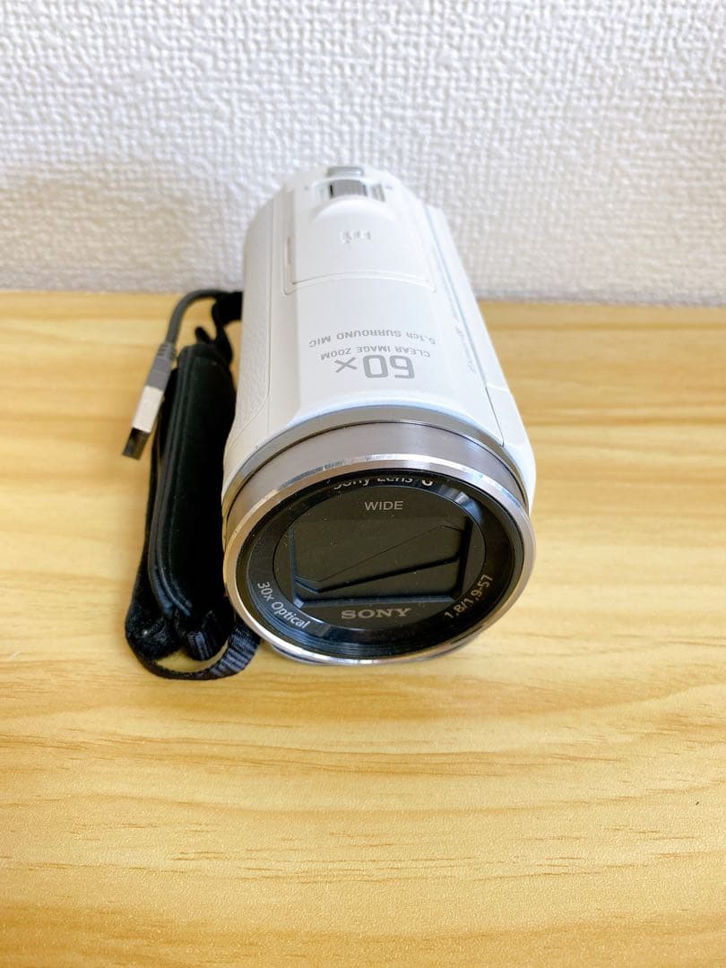 。【ジャンク品】SONY HDR-CX535 ビデオカメラ　ホワイト