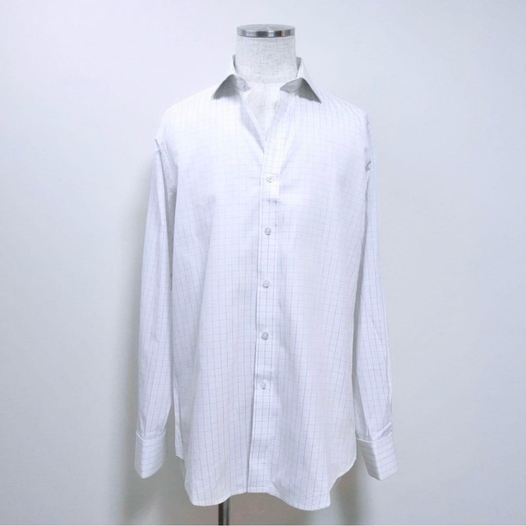 ラルフローレン　パープルレーベル　ワイドカラー　ダブルカフス　シャツ